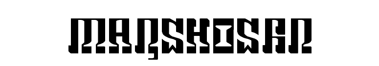 MARSHOSBN font preview