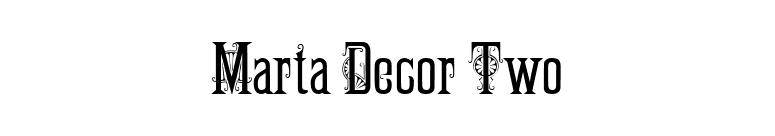 Marta Decor Two font preview
