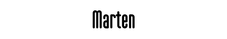 Marten font preview