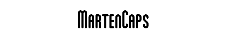 MartenCaps font preview