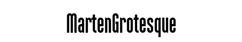 MartenGrotesque font preview