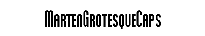 MartenGrotesqueCaps font preview
