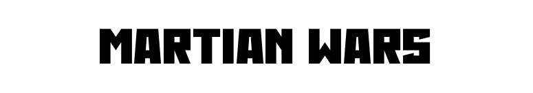 Martian Wars font preview