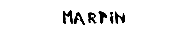 Martin font preview
