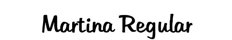Martina Regular font preview