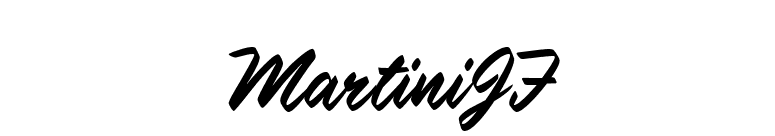 MartiniJF font preview