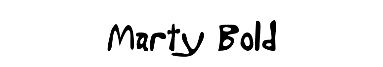 Marty Bold font preview