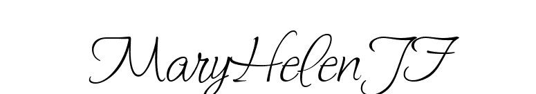 MaryHelenJF font preview