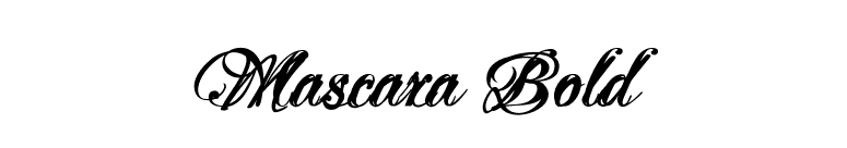 Mascara Bold font preview