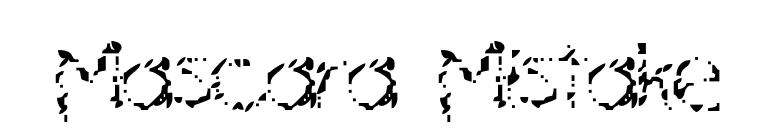 Mascara Mistake font preview