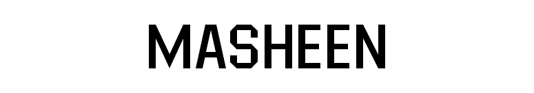Masheen font preview