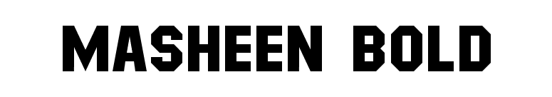 Masheen Bold font preview
