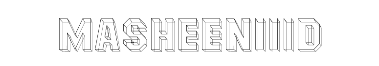 MasheenIIID font preview