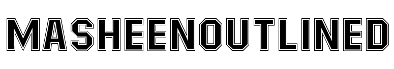 MasheenOutlined font preview