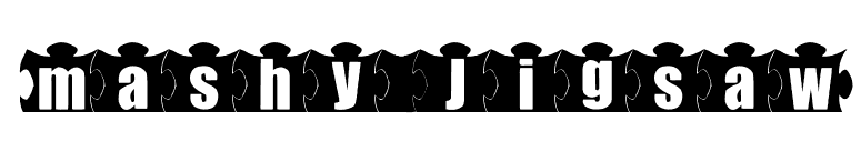 mashy Jigsaw font preview