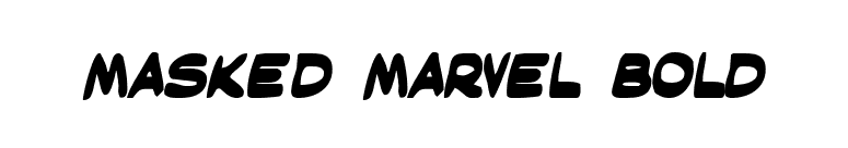 Masked Marvel Bold font preview