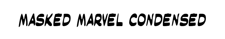 Masked Marvel Condensed font preview