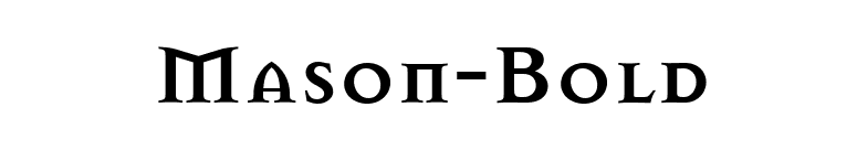Mason-Bold font preview