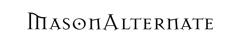 MasonAlternate font preview