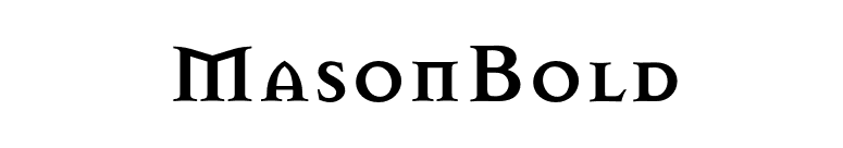 MasonBold font preview