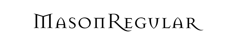 MasonRegular font preview