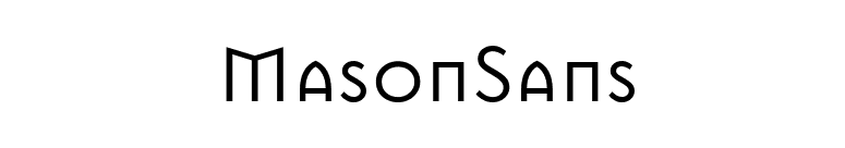 MasonSans font preview