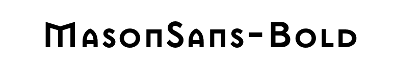 MasonSans-Bold font preview