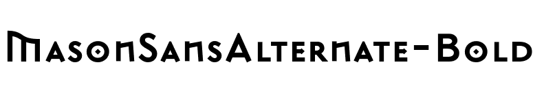 MasonSansAlternate-Bold font preview