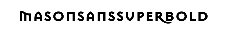 MasonSansSuperBold font preview