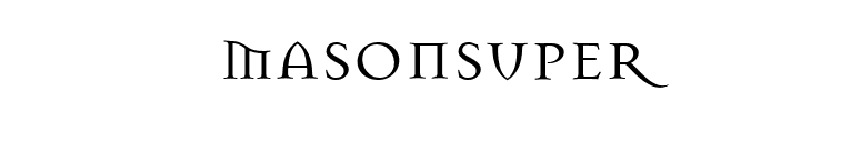 MasonSuper font preview