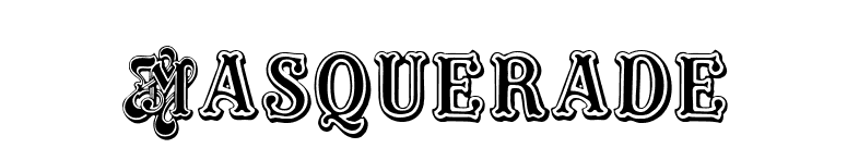 Masquerade font preview