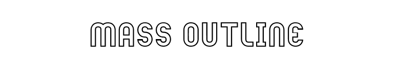 Mass Outline font preview