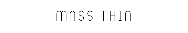 Mass Thin font preview