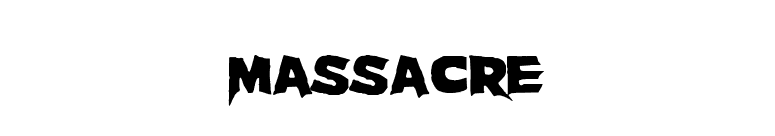 Massacre font preview