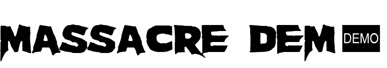 Massacre DEMO font preview