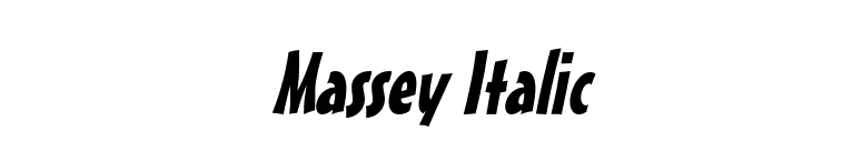 Massey Italic font preview