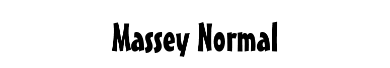 Massey Normal font preview