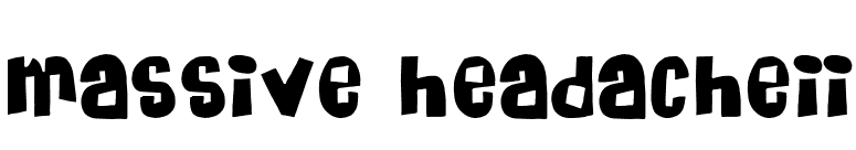 Massive HeadacheII font preview