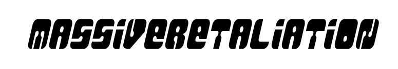 MassiveRetaliation font preview