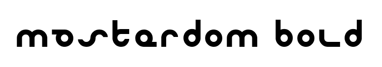 Masterdom Bold font preview
