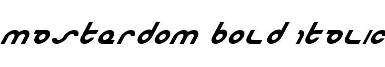 Masterdom Bold Italic font preview