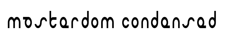 Masterdom Condensed font preview