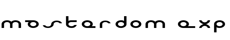 Masterdom Exp font preview