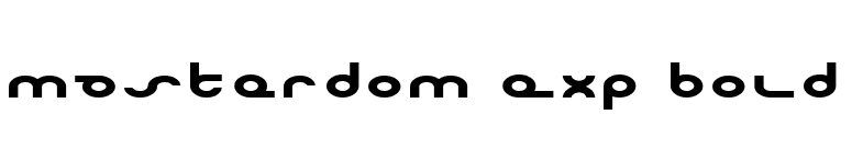 Masterdom Exp Bold font preview