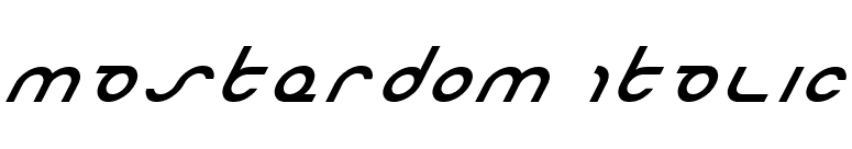 Masterdom Italic font preview