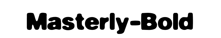 Masterly-Bold font preview