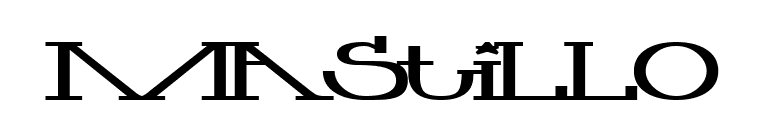 Mastillo font preview