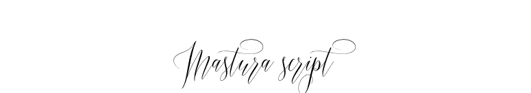 Mastura script font preview