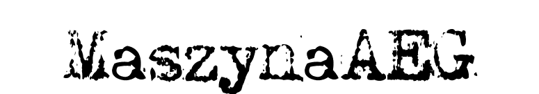 MaszynaAEG font preview