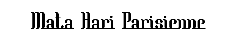 Mata Hari Parisienne font preview